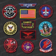 Top Gun Flight Test MAVERICK Ranger Patch Tomcat Fighter Weapon School Academic Squadron Badge For J