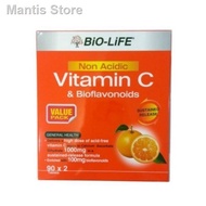 ❒۞Biolife Non Acidic Vitamin C &amp; Bioflavonoids 1000mg 90sx2