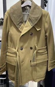 中古 Nigel 外套 乾濕褸 size 48 Cabourn wool  khaki 18aw jeep coat