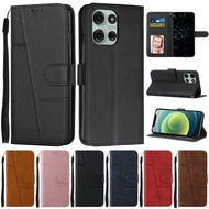 For Motorola G56 G86 Case Flip Wallet Book Cover For Motorola G05 G15 G35 G55 G75 G85 Case Leather P