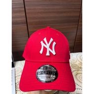 NE 9 Forty Red NYY Baseball Cap Adjustable Strapback