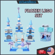 Frozen Elsa Lego Set Girls Building Block 94PCS Castle Frozen Toys Disney Princess Birthday