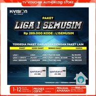 Voucher Paket K-VISION Bundling LIGA 1 Indonesia GIBOL SPOTV Bola BRI