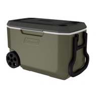 COLEMAN COOLER 62QT Olive/ White Cream Wheeled cooler Xtreme 5days 🔥