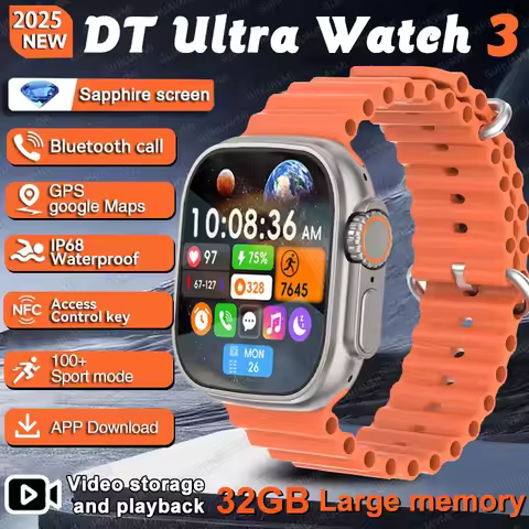 New Origina HK10 ULTRA 3 Smartwatch Men 4G ROM ChatGPT NFC Compass HK9 ULTRA2 MAX Upgrade Watches Sp