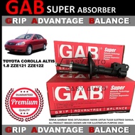 TOYOTA COROLLA ALTIS 1.8 ZZE121/ZEE122 (2001-2007) -  ORIGINAL GAB SUPER FRONT AND REAR ABSORBER