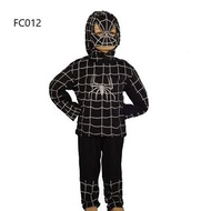 順豐包郵 歐美外貿清倉 Black Suit Spider Man 黑蜘蛛俠童裝套裝連頭套 小朋友萬聖節服裝打扮 2-7歲