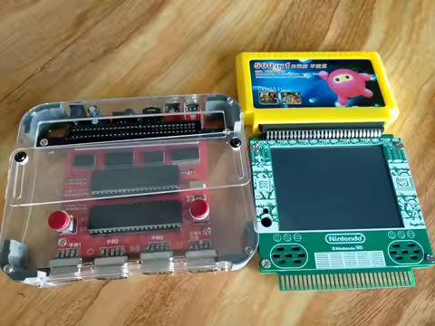 Handmade Retro FC Game Console Support 4 players PAL/NTSC Veison AV Video output