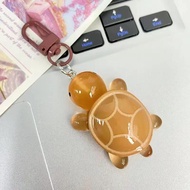 Turtle Keychain Cartoon Resin Luminous Turtle Keychain Glow-in-the-dark Keyring Backpack/SchoolBag P