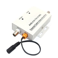 1 Piece HD Coaxial Cable Video Signal Amplifier BNC Extender CCTV Security Camera Silver
