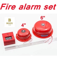 FIRE ALARM BELL 4"/6" ( AC 220V) Alarm System High Decibel Alarm Bell Door bell School Factory Bell