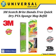 [SG SHOP SELLER] 3M Scotch Brite Hands Free Quick Dry PVA Sponge Mop Refill