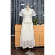 MY WAY High Quality Office Women's Lace Vest and Skirt Set 2MAB15202 2MCAB466