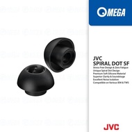 Original JVC SPIRAL DOT SF Stress Free EP-FX11 Silicone Eartips for IEM & TWS