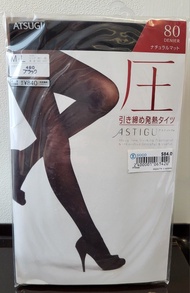 ATSUGI 80 Denier Natural Matte Tights M-L Black