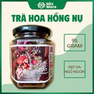 Trà hoa hồng nụ sấy khô Đà Lạt 1893 hủ thủy tinh cao cấp thanh lọc cơ thể tốt cho sức khỏe