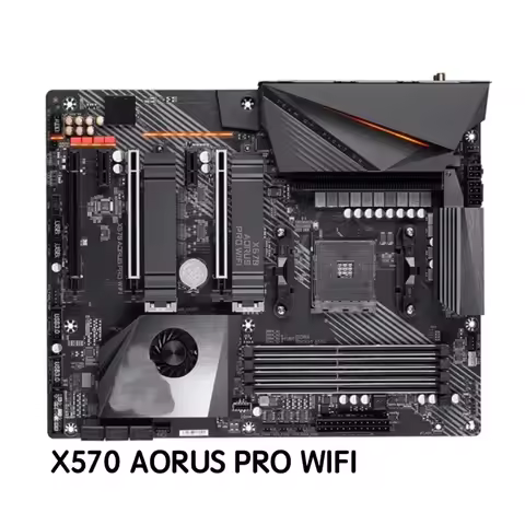 For Gigabyte X570 AORUS PRO WIFI Motherboard DDR4 ATX X570 Mainboard 100% Tested OK Fully Work Free 
