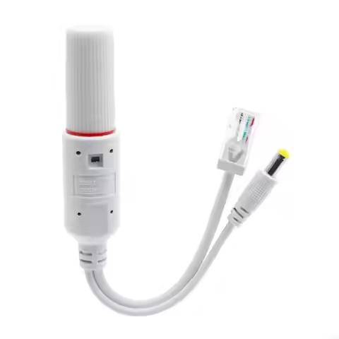 Waterproof 48V to 12V Ethernet PoE Splitter Adapter Waterproof IEEE802.3af for Networking Devices Su