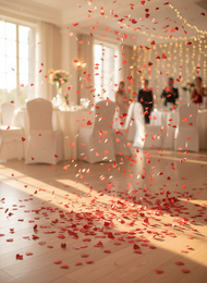 A complete wedding supplies package including firecrackers, cones, occasions, hand-held fireworks, a