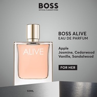 BOSS ALIVE Eau de Parfum for Women - Apple Jasmine Sandalwood - Woody Fruity Perfume | by HUGO BOSS 