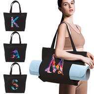 Sporty Yoga Bag Sports Shoulder Bag Canvas Workout Bag Women's Yoga Mat Carrier Yoga Mat Bag Gym Tot