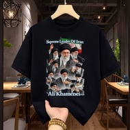 Ali Khamenei Supreme Leader of Iran T-Shirt, Thick Cotton Combed 24S Material Baju T Shirt Lelaki
