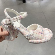 NEW 2023 Chunky High Heel Womens Sandals Platform Ankle Strap Buckle Sandals European Fashion Party
