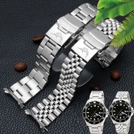 WX 22mm Diving Steel Metal Strap For Casio Duro Mdv107-1A MDV106-1A Watch Wristband Bracelet Watchba