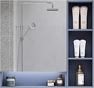 Bathroom Wall Mirror Cabinet Wall-Mounted Storage Cabinet with Light Over The Toilet Space Saver Sto