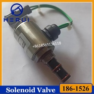 Excavator Parts 186-1526 1861526 24V Solenoid Valve For Caterpillar 120H 140H 160H D6R D8R