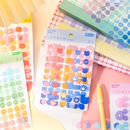 【Ready Stock】Colourful Stickers Journal Diaries Stiker Comel Dot Button Decoration Stiker Hiasan 120