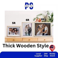4R 5R 6R 8R Wooden Photo Frame（Muji Style）Ready Stock