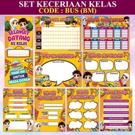SET KECERIAAN KELAS PAK 21 / STUDENT TABLE MAT