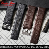 Suitable for Diesel Diesel Genuine Leather Watch Strap DZ1657 DZ1405 DZ1206 Men Women Bracelet 24 26