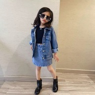 BEBIBONKIDSSTUF SABINA JEANS SET SETELAN ANAK PEREMPUAN IMPORT BAJU ANAK PEREMPUAN JAKET JEANS ANAK 