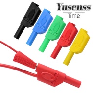 YUSENSS Banana Plug, Black Red 4MM Banana Plug Connector, DIY Stackable Banana Plug Wire Solder Insu