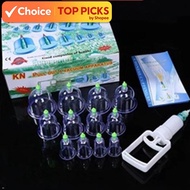 Bekam Cupping Set 12pcs with Hand Pump | Beginner Hijama Therapy Kit