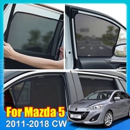Car Sunshade For Mazda 5 2011-2018 CW Car Sun Visor Accessori Window Windshield Cover SunShade Curtain Mesh Shade Blind