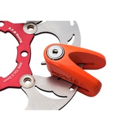 KOVIX KV1 Fluorescent Orange Motorcycle Disc Lock Classic V-Lock