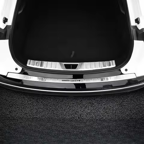 Rear Trunk Bumper Protector Scuff Plate Stainless Steel Rear Door Sill Guard for Mazda EZ6 2025 Exte