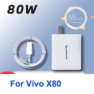 ชุดชาร์จวีโว่ VIVO 80W ที่ชาร์จวีโว่ VIVO 80W TYPE C [ หัวชาร์จ + สายชาร์จ ] รองรับชาร์จเร็ว Fast Ch