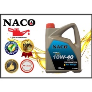 NACO 10w40 4L Semi Synthetic Engine Oil API-SN/CF-4 Car Lubricant 10w-40 4Litre Minyak Hitam Enjin NANO ENERGY