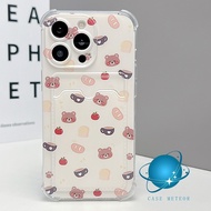 Bear Bread Soft Case HP OPPO A18 A38 A58 A5s A9 A5 A57 A15s A16e A17 A53 A33 A54 A55 A74 A78 A77s A9