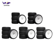 Simhoa 4 Pieces Wheel Tires Replace Part Spare Parts for HPI for HSP 94123 94122 DIY Accs Vehicle Pa