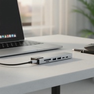 8-Port USB-C Hub: 4K HDMI, RJ45, USB 3.0, SD/TF Card Reader  8-Port USB-C 4K HDMI RJ45 USB 3.0 Pemba