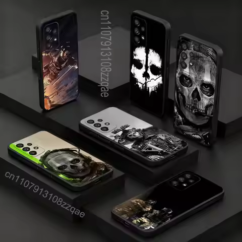 Ghost C-COD Call Of D-Duty For Samsung S 26,25,24,23,22,30,21,10,9,Ultra,Plus,Lite,FE,4,5G Phone Cas