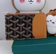 GOYARD Bourbon Card Holder Wallet 零錢包 棕色 卡包