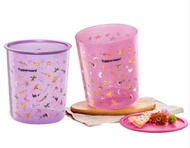 ready stock - 1pc pink only  -  Tupperware one touch Spring Bloom Maxi Canister 5.5L