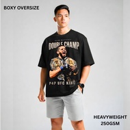 [AiryTex] UFC Islam Makhachev Boxy Fit Oversize T-Shirt for Men and Women | Airism Quick Dry Cool, A
