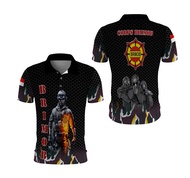 Kaos Korps Brimob / Kaos Polo Brimob / Baju Kaos Pelopor Brimob FullPrint